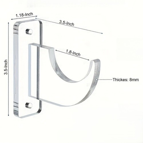 Functional acrylic wall rack - functional,