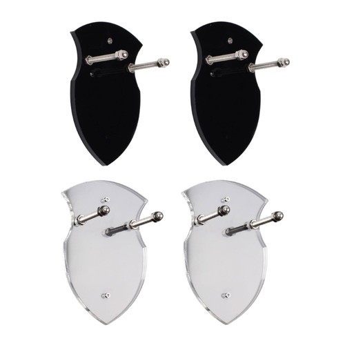 2pcs acrylic swords and axes - acrylic,
