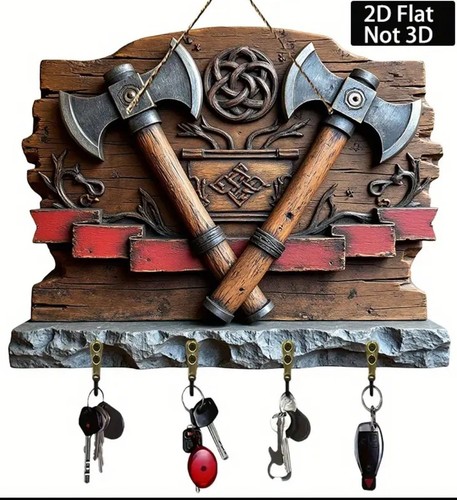 Wooden viking wall - wall, mounted